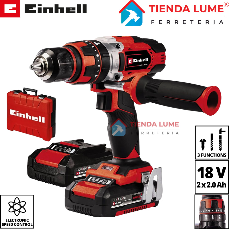 Taladro Percutor Inal+2 Bat+Maletin TE-CD 18/48 Ei