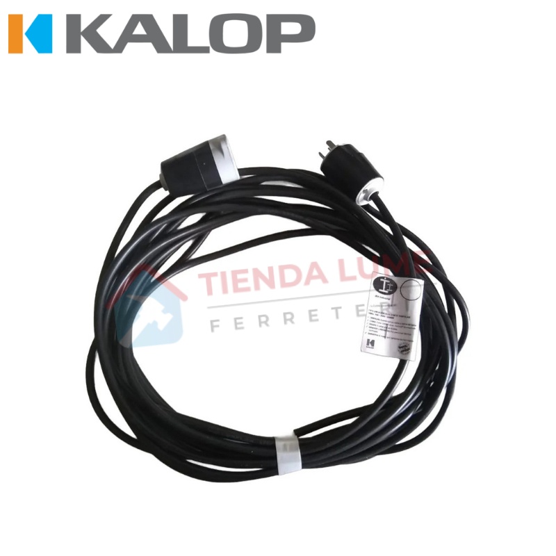 Alargue premium IRAM 5Mts Cable Negro 1mm