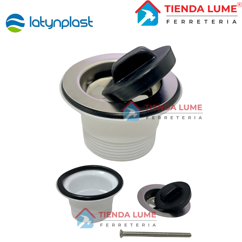 Latyn Sopapa 40 MM PVC Con Rosca Vanitory Bidet
