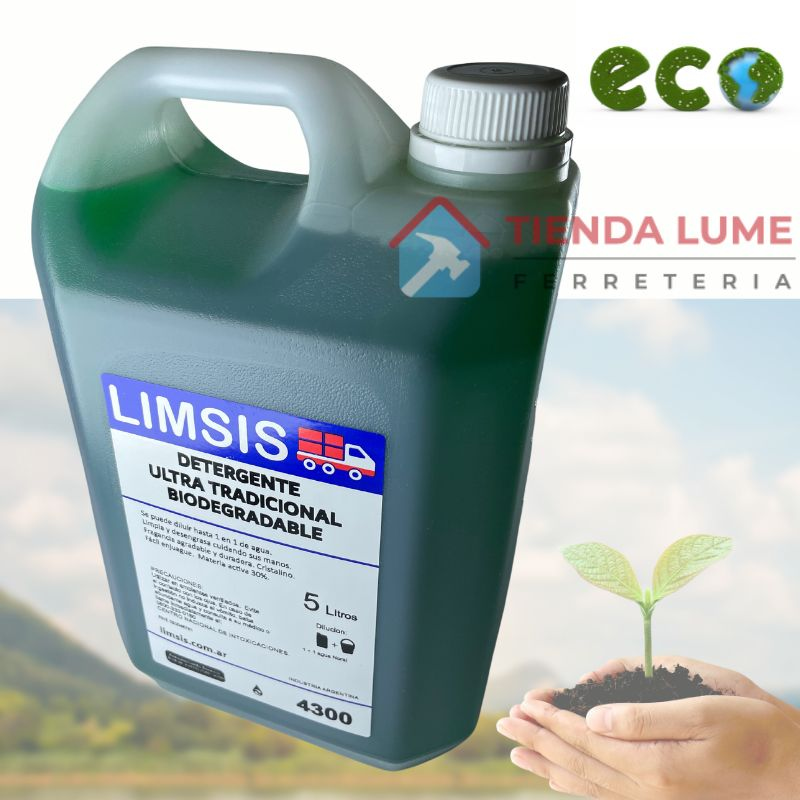Detergente Concentrado C Glicerina 5 Lts Limsis