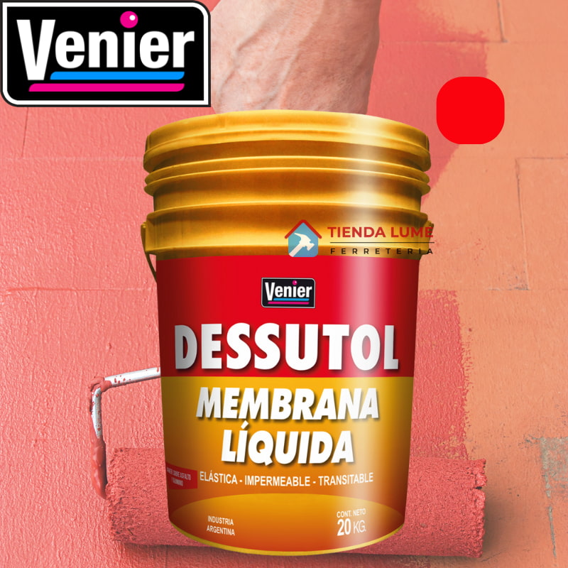 Venier Dessutol Membrana Liquida Rojo X 20 Kg