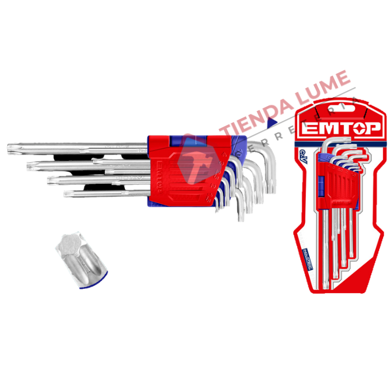 Juego De Llaves Torx Largas Kit Cr-V 9Pzs T10-T50 Ehky3091