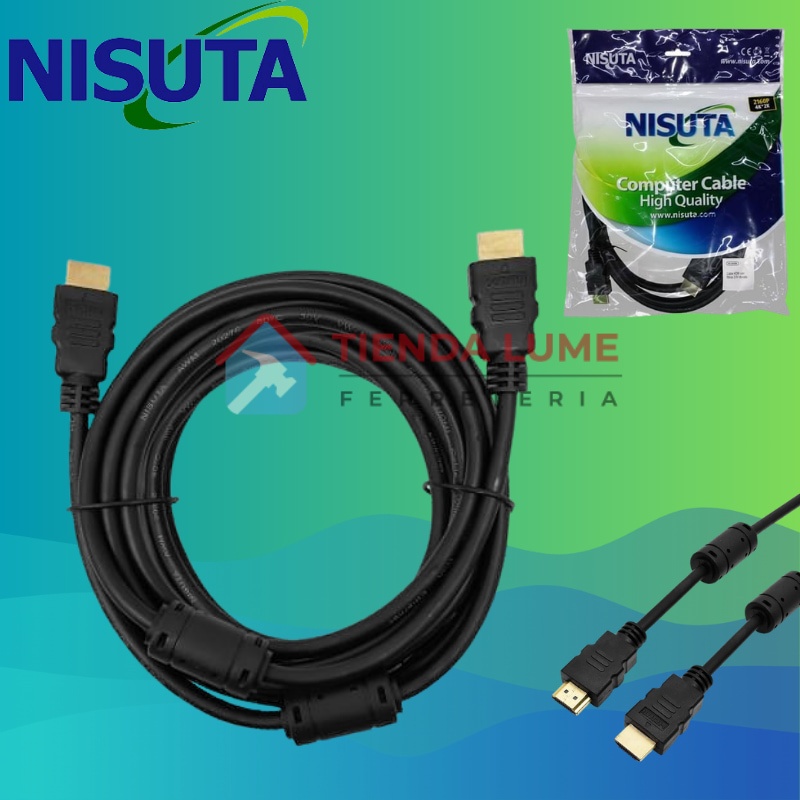 Cable Hdmi De 5M Dorado V2.0 Con Filtros 2160P 4K X 2K