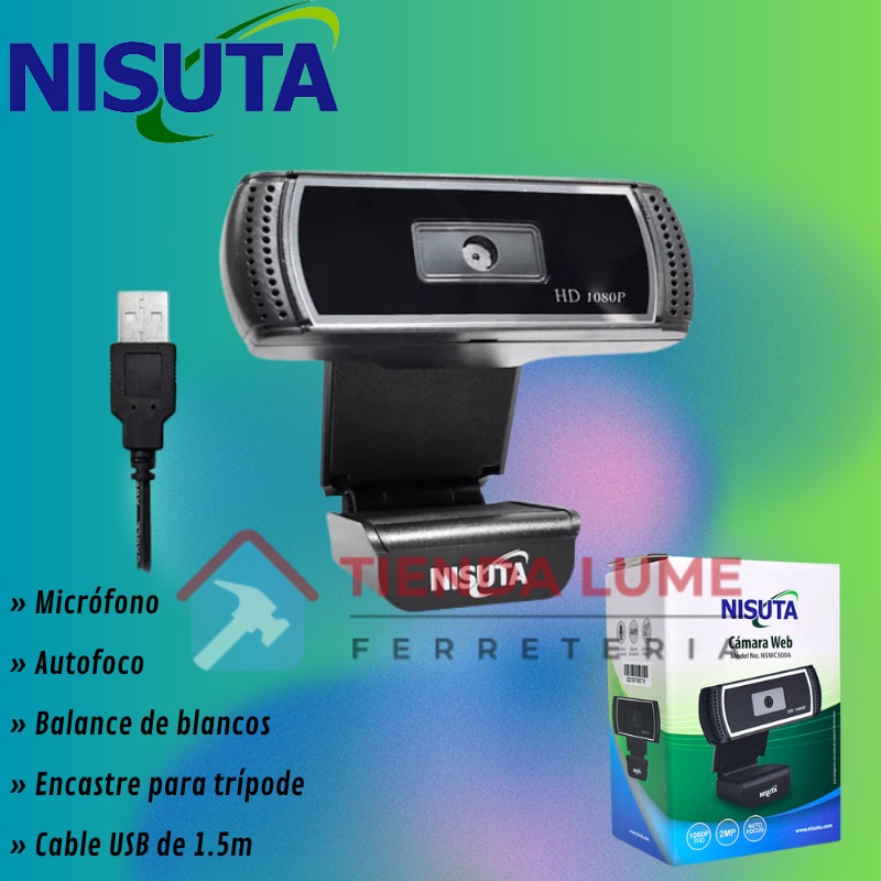 Camara Web 1080p Microfono Autofoco