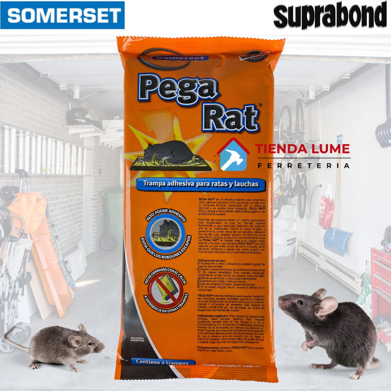 Trampa Adhesiva Ratas Pega Rat X 2 Un