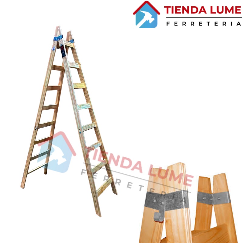 Escalera Madera San Jose Pintor N8 (2,68 Mts)